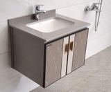 Bộ tủ Lavabo rửa mặt chất liệu Nhôm kháng nước, mặt đá Eurolife BLV-AL15 ( Nâu nhạt)