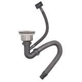 Bộ xả chậu rửa chén 1 hộc đi kèm rốn xả Inox 140mm Eurolife EL-BXC04