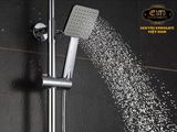 Bộ tay dây sen vuông 1 chế độ phun nước Eurolife EL-111SH (Trắng bạc)