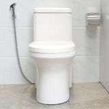 Bồn cầu 1 khối men sứ Nano tuyết, nắp đóng êm Eurolife EL-BC2077 (Trắng)