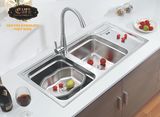 Chậu Inox nhỏ có xả Eurolife EL-C18 (Trắng bạc)
