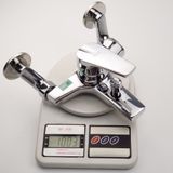 Bộ vòi sen nóng lạnh chân ngoài Đồng mạ Chrome Eurolife EL-3001-New (Trắng bạc)