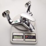 Bộ vòi sen nóng lạnh chân ngoài Đồng mạ Chrome Eurolife EL-6001-New (Trắng bạc)
