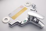 Bộ vòi sen nóng lạnh chân ngoài Đồng mạ Chrome Eurolife EL-6001-New (Trắng bạc)