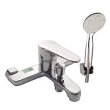Bộ sen nóng lạnh Đồng mạ Chrome Eurolife EL-7001 (Trắng bạc)