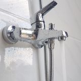 Bộ vòi sen nóng lạnh Đồng mạ ChromeEurolife EL-IRIS 01 (Trắng bạc)