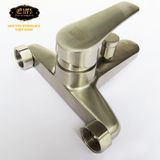 Bộ vòi sen nóng lạnh Inox SUS 304 Eurolife EL-1401 (Trắng bạc)