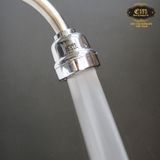 Đầu vòi tăng áp 1 chế độ chảy mạ Chrome Eurolife EL-TA03 (Trắng bạc)