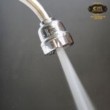 Đầu vòi tăng áp 1 chế độ chảy mạ Chrome Eurolife EL-TA03 (Trắng bạc)