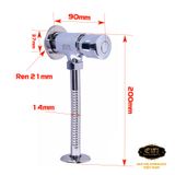 Vòi nhấn xả tiểu nam Eurolife EL-XT120 (Trắng bạc)