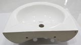 Chậu Lavabo sứ men Nano tuyết chân treo Eurolife LVB-01 (Trắng)