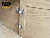 Bộ tủ Lavabo Nhựa - Carbon chịu nước Eurolife BLV-NC04 (Nâu gỗ)