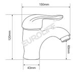 Vòi lavabo lạnh Eurolife EL-LL117 (Trắng bạc)