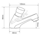 Vòi Lavabo lạnh nhấn hơi Eurolife EL-LL119 (Trắng bạc)