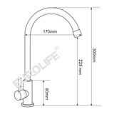  Vòi rửa chén lạnh Inox SUS 304 Eurolife EL-RC07 (Trắng vàng) 