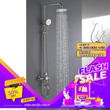  Bộ sen cây tắm đứng nóng lạnh Inox SUS 304 Eurolife EL-S909 (Trắng vàng) 