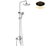 Bộ sen cây tắm đứng nóng lạnh Eurolife EL-S921 (Trắng bạc)