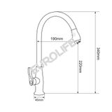 Vòi rửa chén lạnh Eurolife EL-RC06 (Trắng bạc)