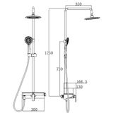 Bộ sen cây nóng lạnh Đồng mạ Chrome Eurolife EL-SC906 (Trắng bạc)