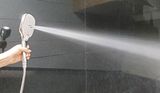 Bộ tay dây sen cao cấp 5 chế độ chảy chất liệu nhựa ABS mạ Chrome Eurolife EL-122SH (Trắng bạc)