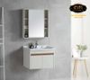 Bộ tủ Lavabo hợp kim Nhôm chịu nước Eurolife BLV-AL03 (Trắng nâu)