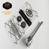 Đầu vòi tăng áp cần lò xo Inox Eurolife EL-VM03 (Trắng bạc)