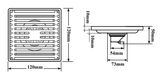  Hố ga thoát sàn chống hôi Inox SUS 304, kích thước 12x12cm Eurolife EL-HG03 (Trắng bạc) 