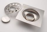 Hố ga thoát sàn inox 10x10cm Eurolife EL-X11 (Trắng bạc)