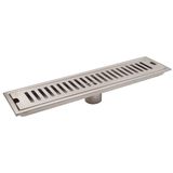  Hố ga thoát sàn Inox SUS 304 10X60cm Eurolife EL-HG1060 (Trắng bạc) 