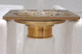 Hố ga thoát sàn Đồng hoa văn 10x10cm Eurolife EL-HG09 (Vàng Đồng)