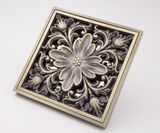 Hố ga thoát sàn Đồng hoa văn 10x10cm Eurolife EL-HG10 (Vàng Đồng)