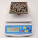 Hố ga thoát sàn Đồng hoa văn 10x10cm Eurolife EL-HG10 (Vàng Đồng)