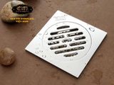 Hố ga thoát sàn inox 10x10cm Eurolife EL-HG08 (Trắng bạc)