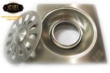 Hố ga thoát sàn inox 12x12cm Eurolife EL-X12 (Trắng bạc)