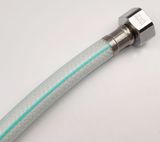 Dây cấp nước nhựa bọc bố dù chịu áp cao dài 60cm Eurolife EL-DN60 (Trắng xanh)
