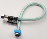 Dây cấp nước nhựa bọc bố dù chịu áp cao dài 60cm Eurolife EL-DN60 (Trắng xanh)