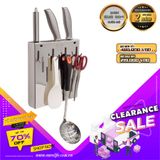  Kệ cài dao - muỗng Inox SUS 304 Eurolife EL-K6 (Trắng - bạc) 