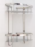 Kệ góc đôi phòng tắm Inox SUS 304 Eurolife EL-KG2 (Trắng bạc)