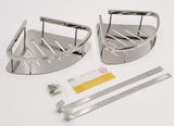 Kệ góc đôi phòng tắm Inox SUS 304 Eurolife EL-KG2 (Trắng bạc)