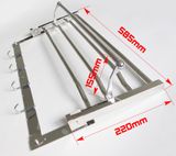 Kệ treo khăn tắm inox đa chức năng Eurolife EL-B1 (Trắng bạc)
