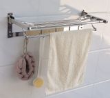 Kệ treo khăn tắm inox đa chức năng Eurolife EL-B1 (Trắng bạc)