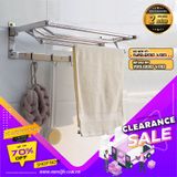 Kệ treo khăn tắm inox đa chức năng Eurolife EL-B1 (Trắng bạc)