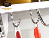 Kệ bếp đa năng Inox SUS 304 Eurolife EL-K4 ( Trắng bạc)