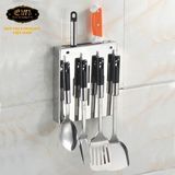 Kệ cài dao - muỗng Inox SUS 304 Eurolife EL-K6 (Trắng - bạc)