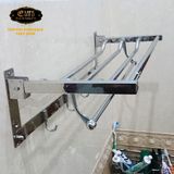 Kệ treo khăn tắm inox đa chức năng Eurolife EL-B1 (Trắng bạc)