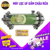 Máy lọc nước để dưới gầm chậu rửa, siêu màng lọc 0.1 micro vỏ Inox SUS 304 Eurolife EL-600UF, lắp trực tiếp với vòi rửa chén.