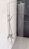 Bộ sen cây tắm đứng nóng lạnh Inox SUS 304 Eurolife EL-SC-IN01 (Trắng vàng)