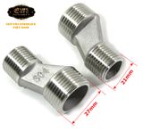Bộ 2 chân quỳ chữ Z INOX SUS304 lắp đặt cho củ sen nóng lạnh Eurolife EL-2Z