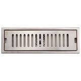 Hố ga thoát sàn Inox SUS 304 10X30cm Eurolife EL-HG1030 (Trắng bạc)