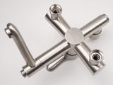 Bộ sen cây tắm đứng nóng lạnh Inox SUS 304 Eurolife EL-S917 (Trắng vàng)